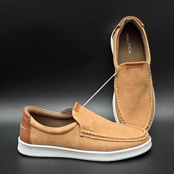 Nautica Derwin Tan Smooth Slip-On Loafers Men\'s Size 8 main image 10